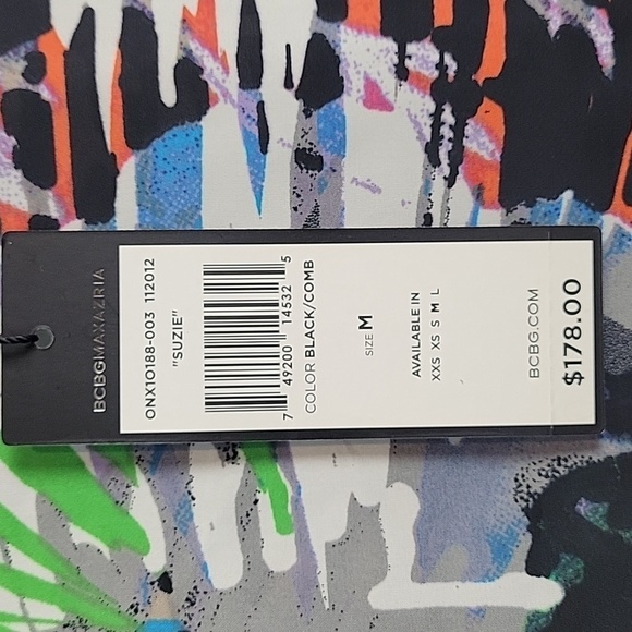 BCBGMAXAZRIA cropped cold shoulder blouse - Picture 6 of 9